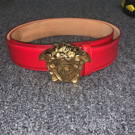 red versace belt for sale|versace reversible belt.